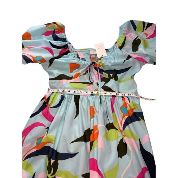 NWT A New Day floral puff sleeve cotton dress - M - Picture 3 of 10